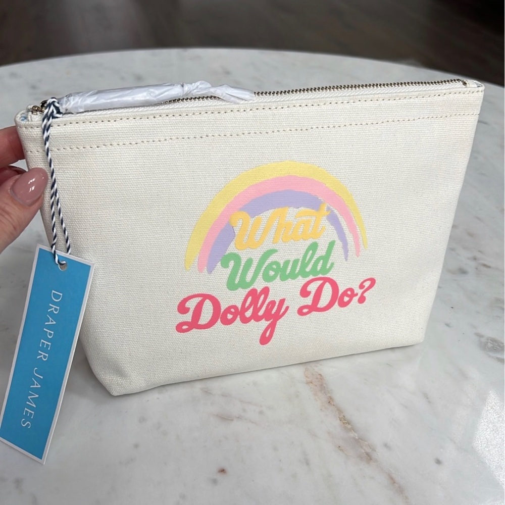 NWT What Would Dolly Do? - Draper James Cosmetic Pouch